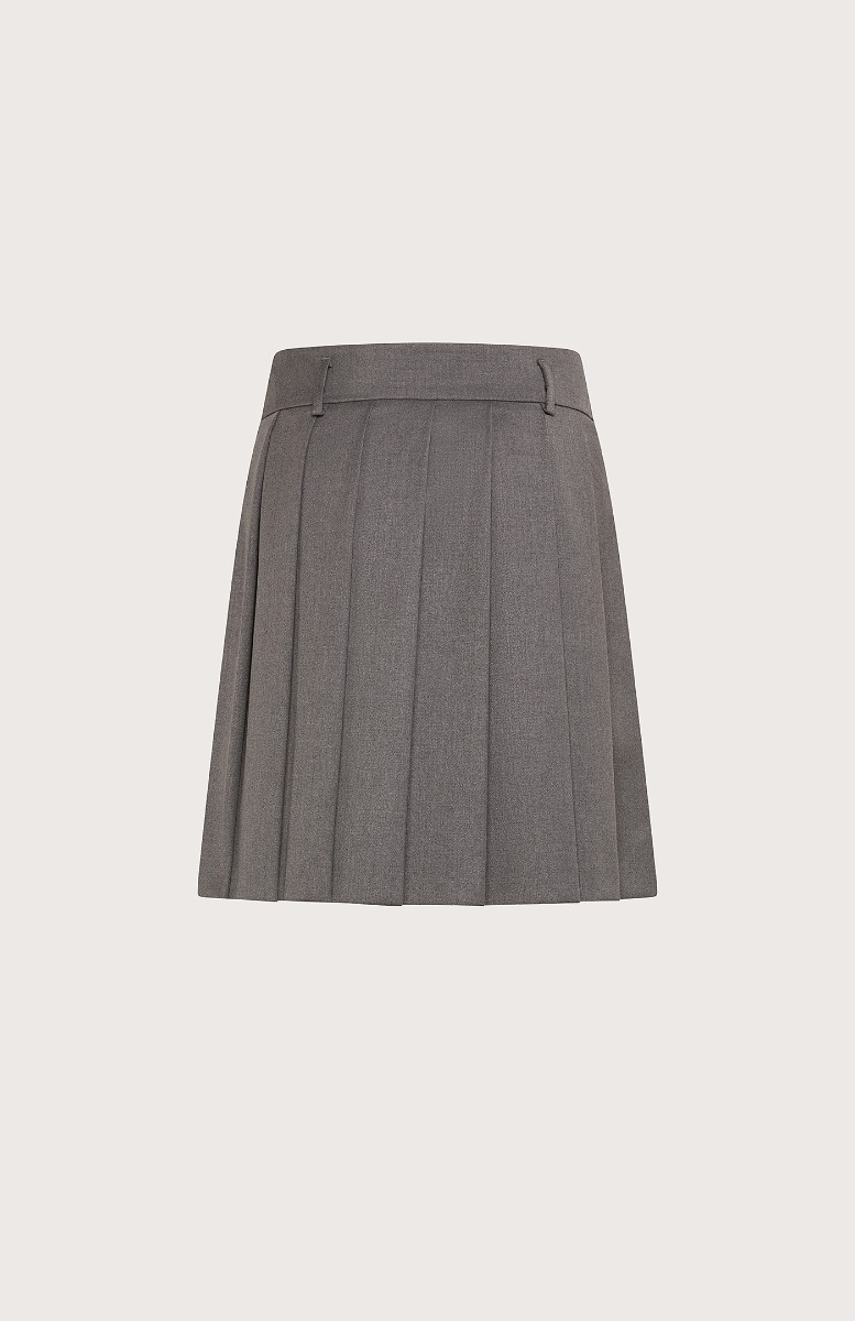 Pleated skirt knee length top