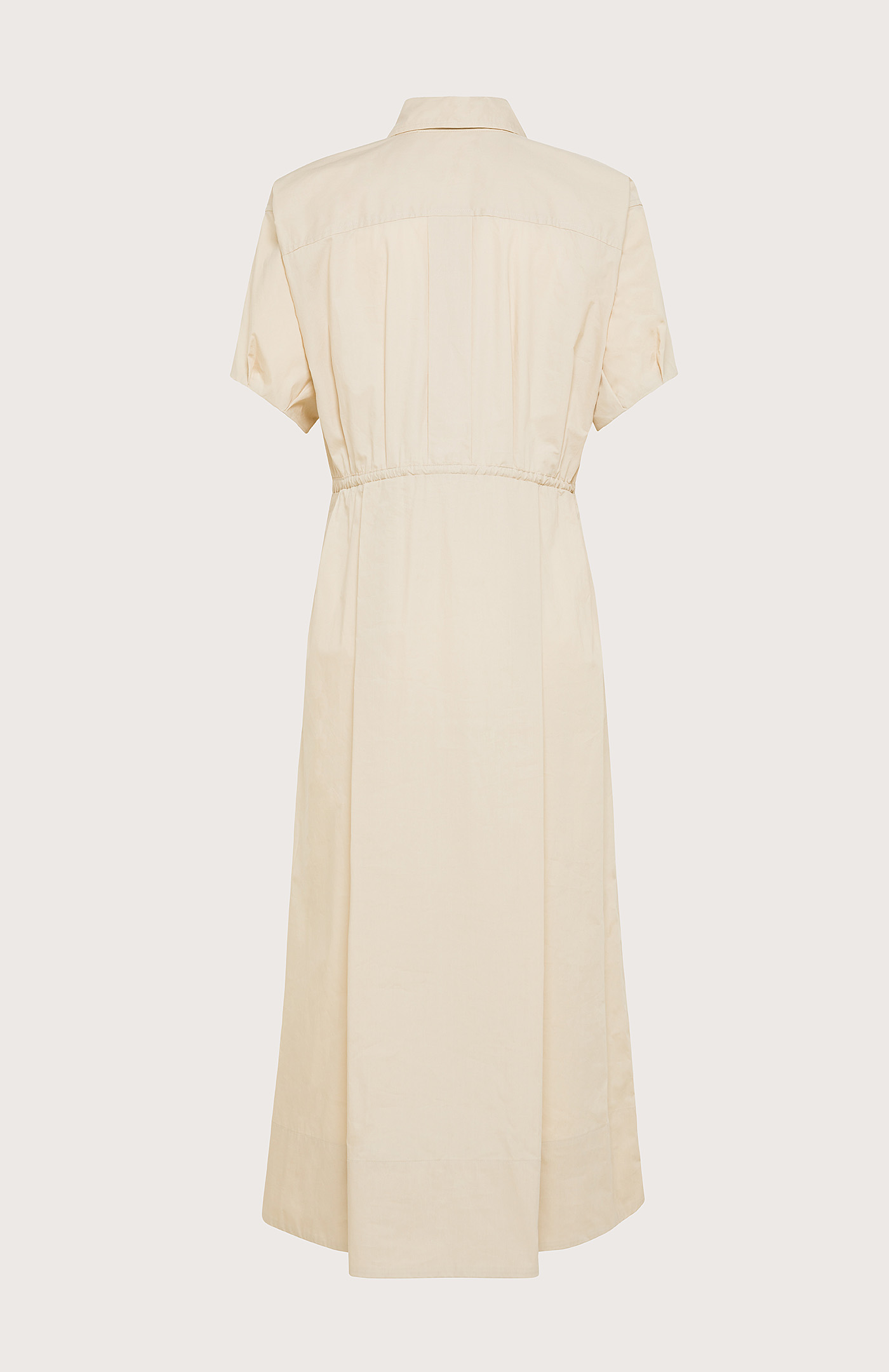 Parachute canvas short sleeve dress Col. Neutral Seventy®