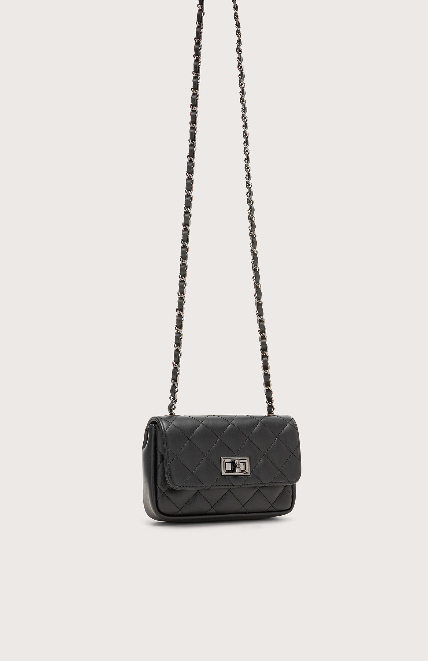 Mini quilted shoulder bag Col. Black Seventy®