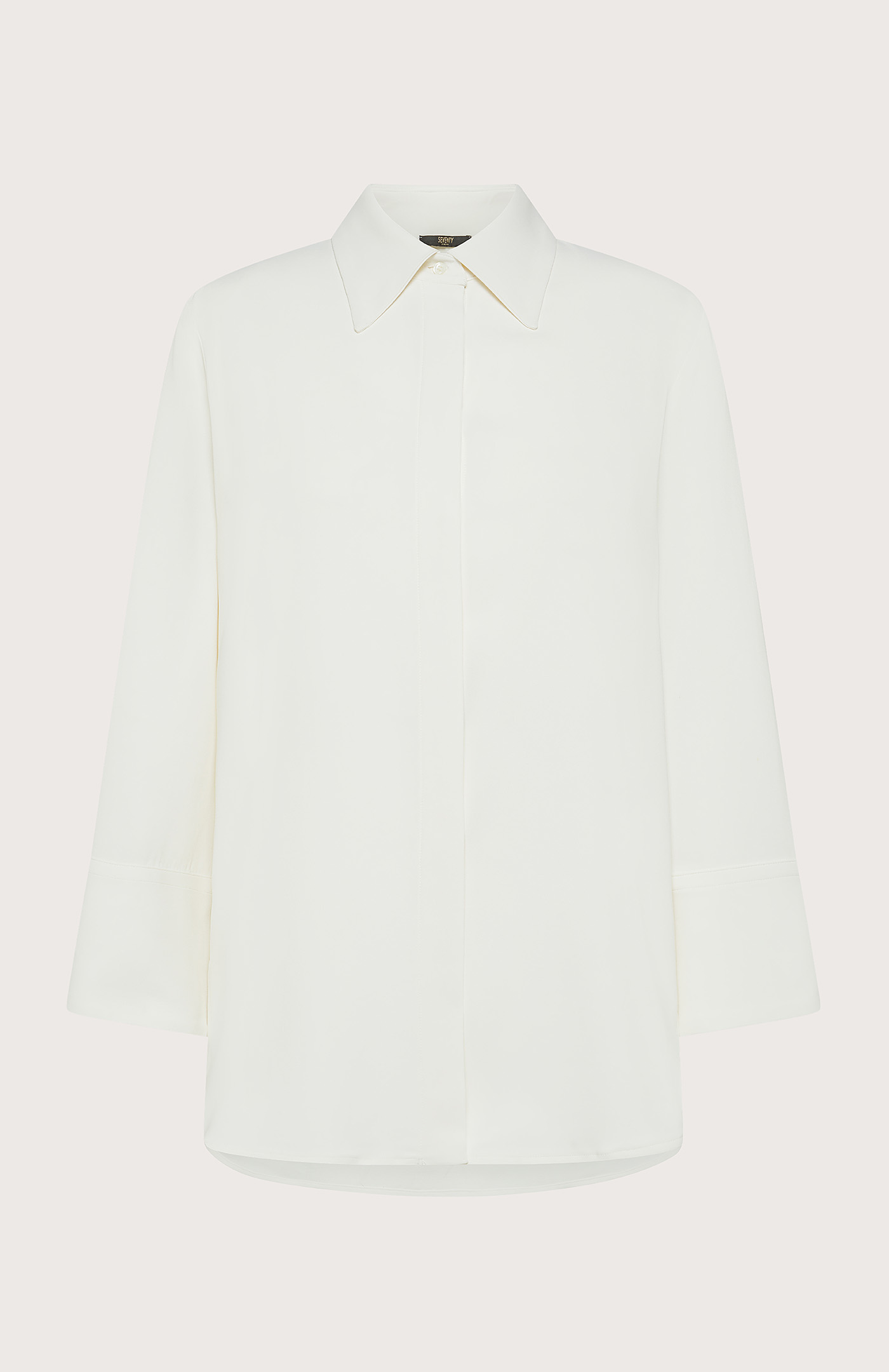 Long viscose crêpe cady shirt | Seventy Venezia