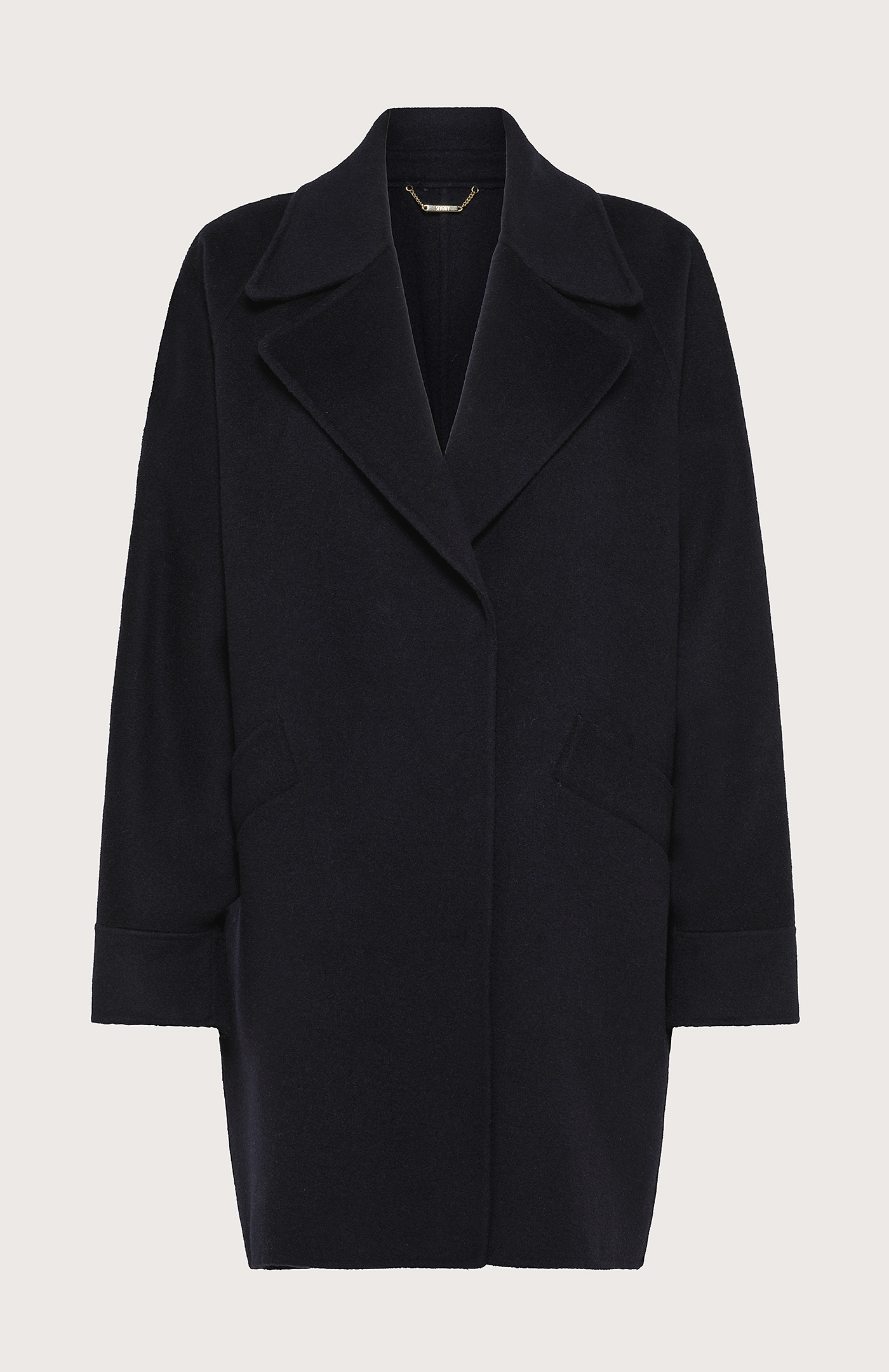 Oversize coat with batwing sleeves