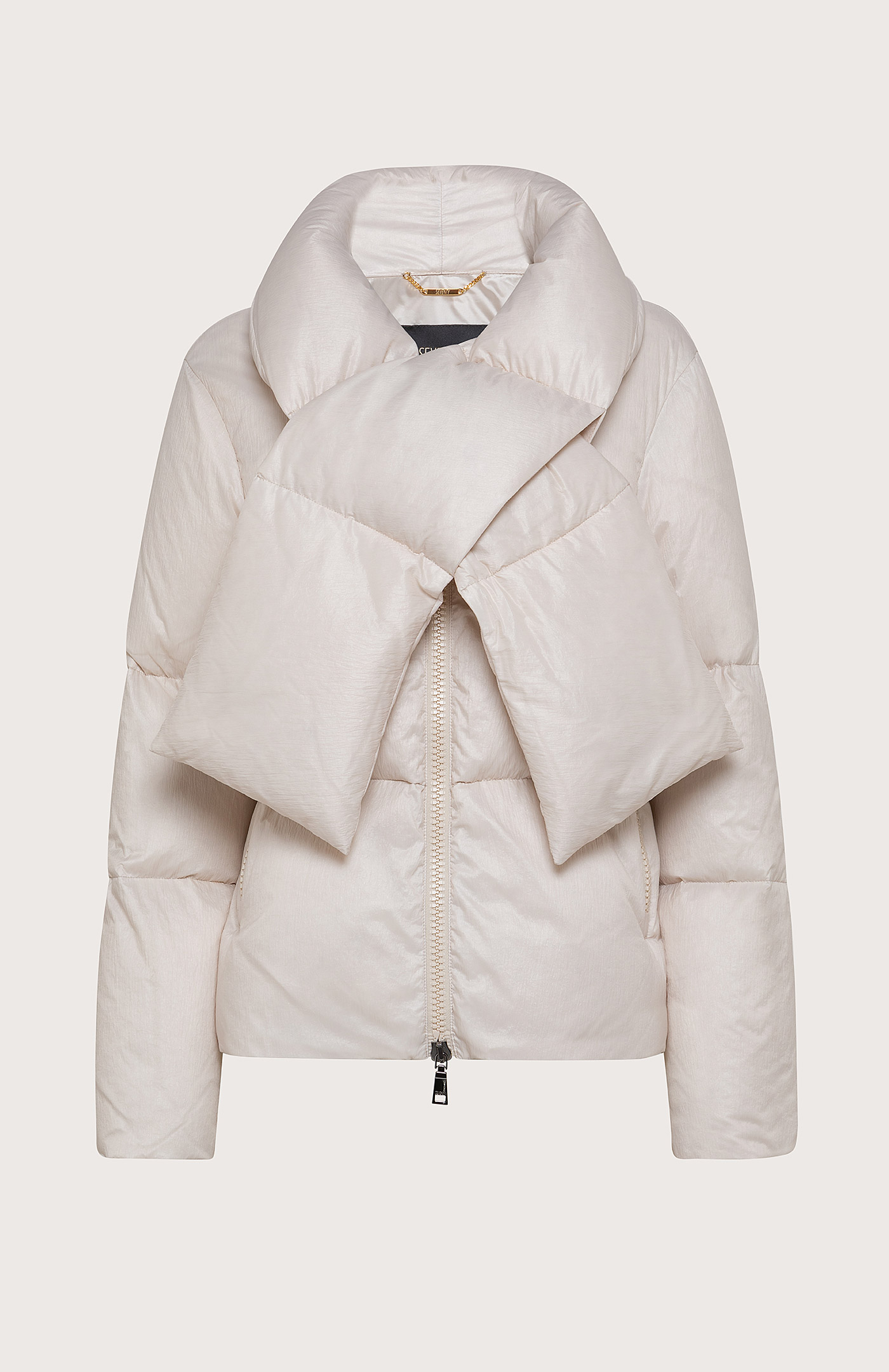 shawl collar down jacket