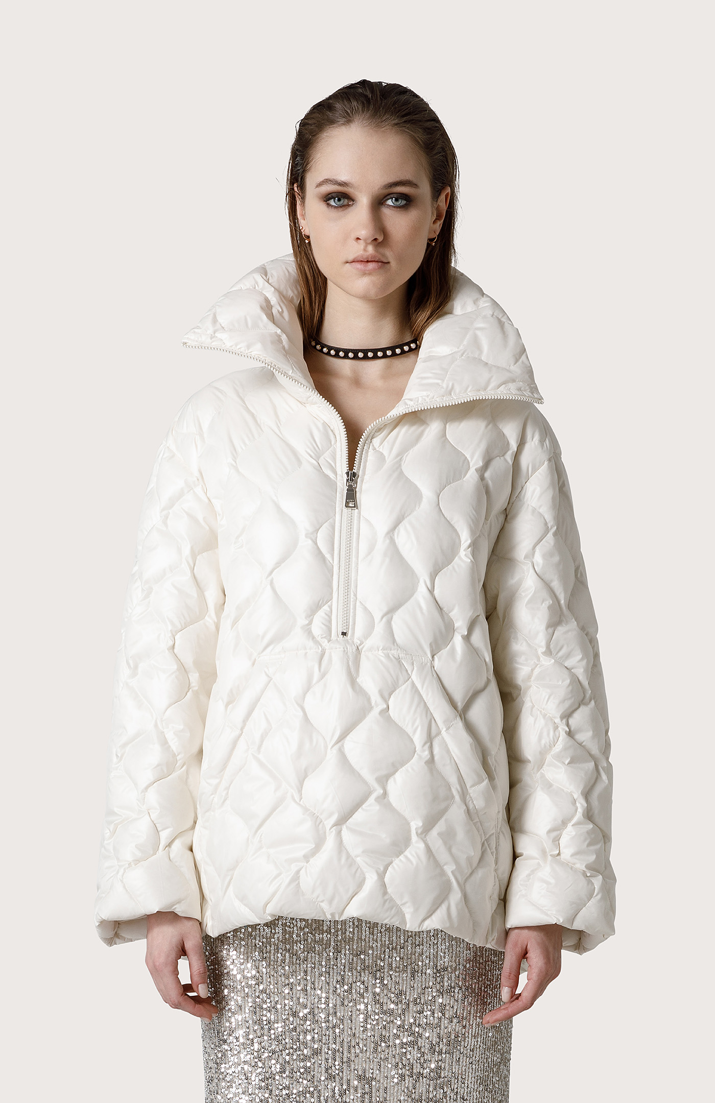 Quilted anorak Col. White Seventy®