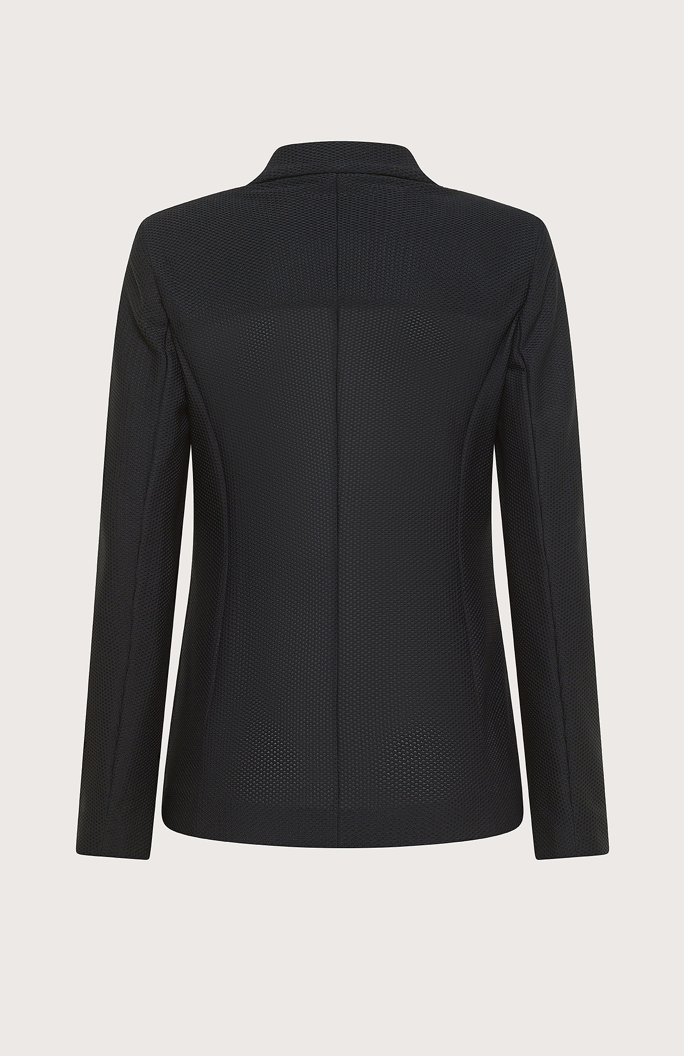Giacca slim fit monopetto in tessuto tecnico bistretch nido