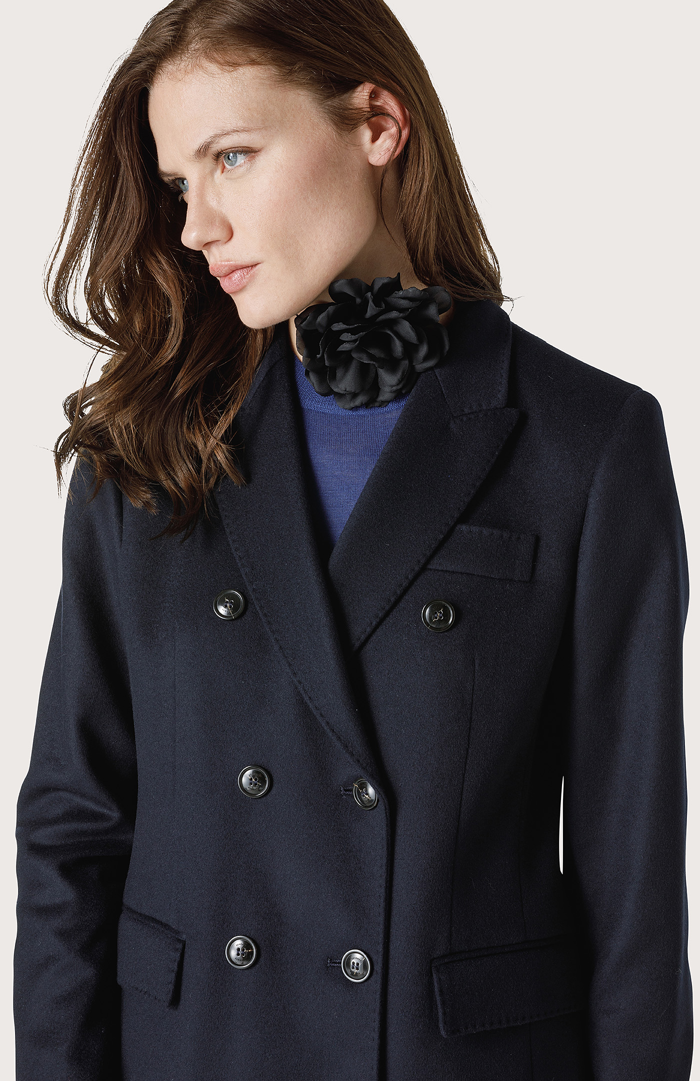 Doublebreasted jacket with detail stitching Col. Blue Seventy®