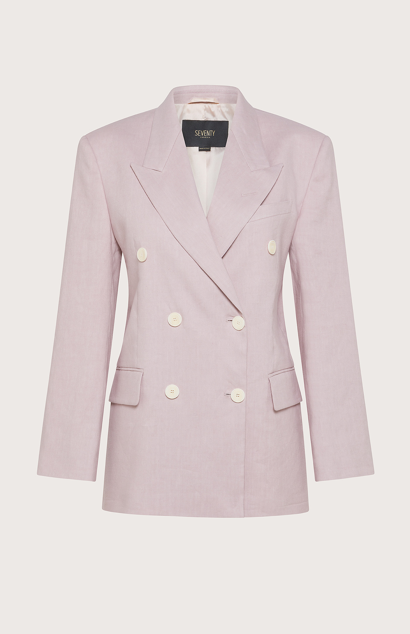 Double-breasted Jacket - Pink - Ladies