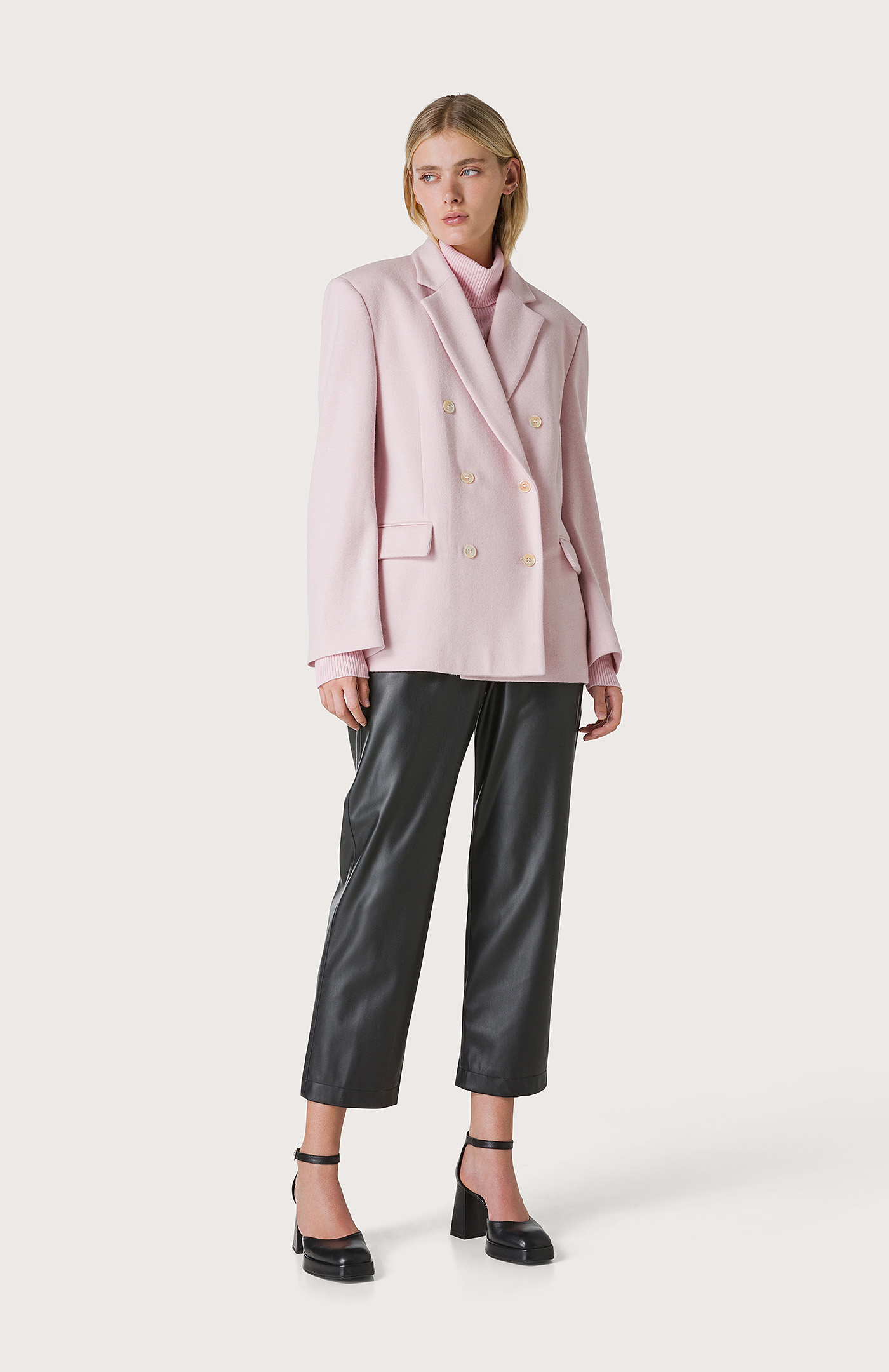 Acne Studios: Pink Single-Breasted Blazer