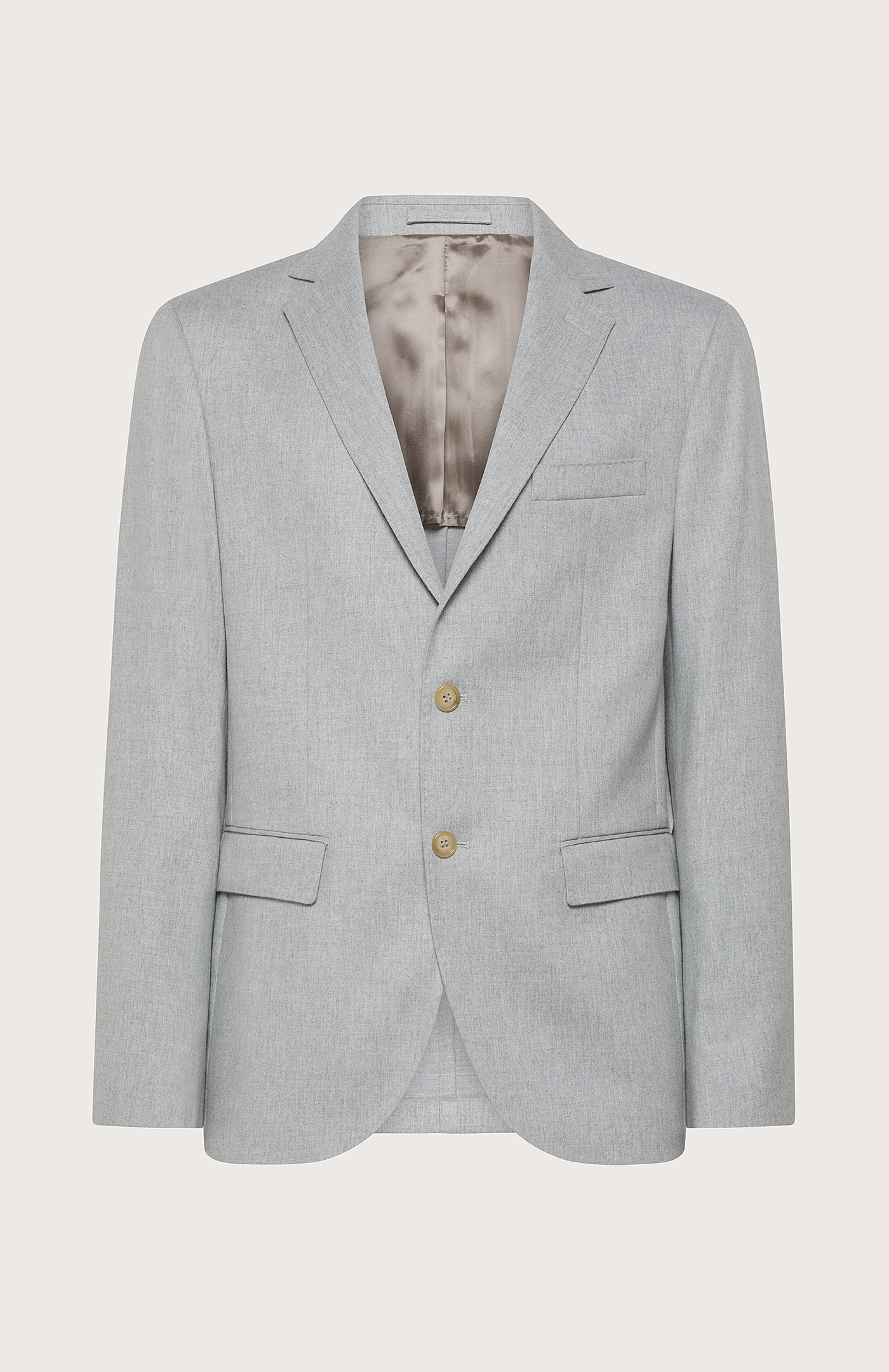 Seventy Giacca monopetto in flanella cardata monostretch Col