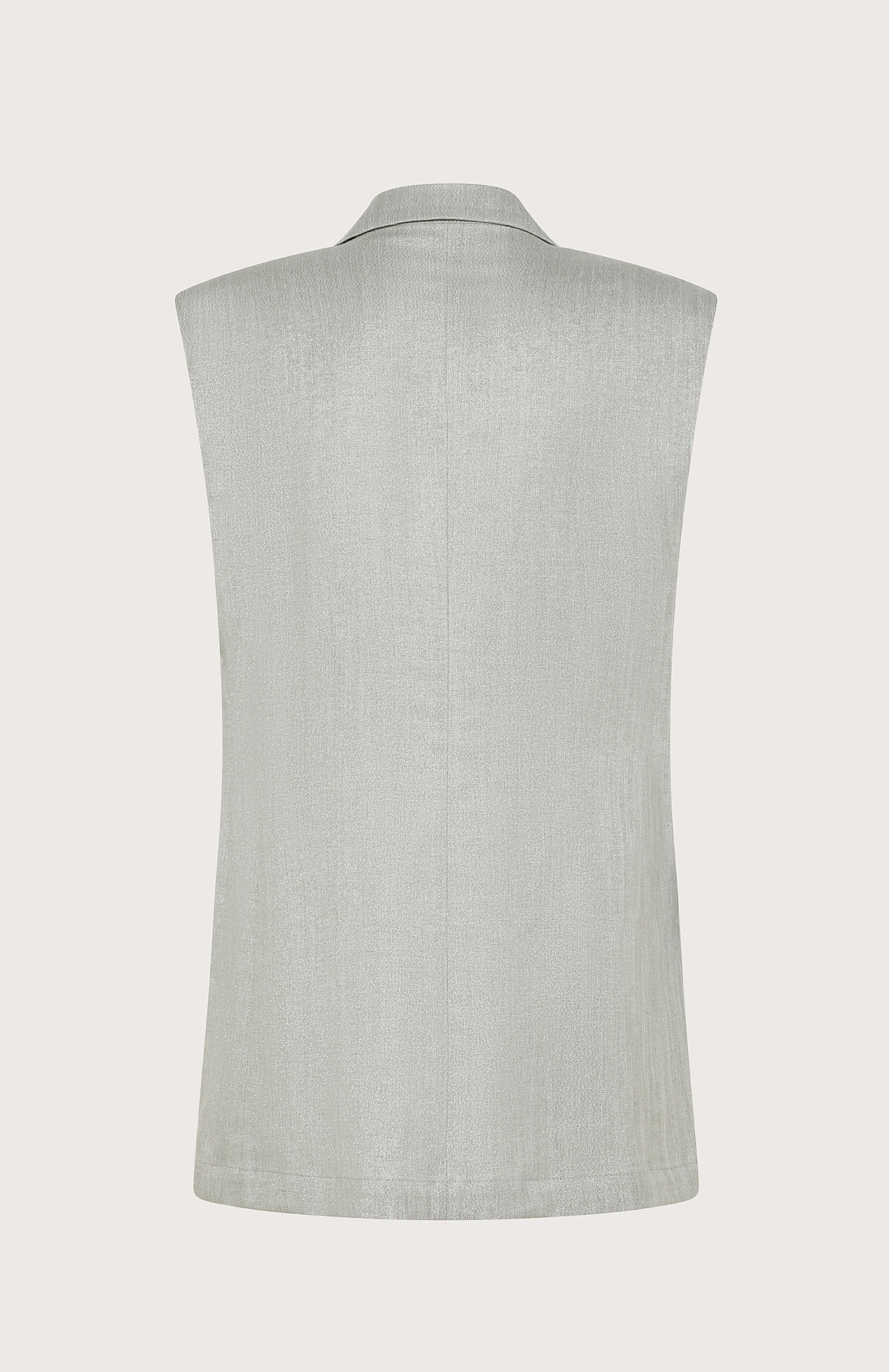 Long waistcoat in lurex linen blend | Seventy Venezia