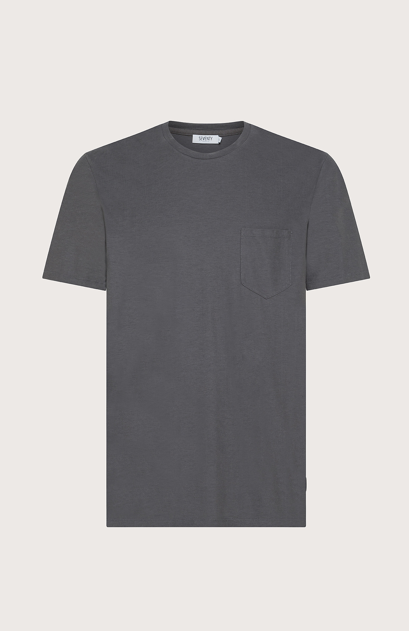 Crew-neck T-shirt - Col. Neutral