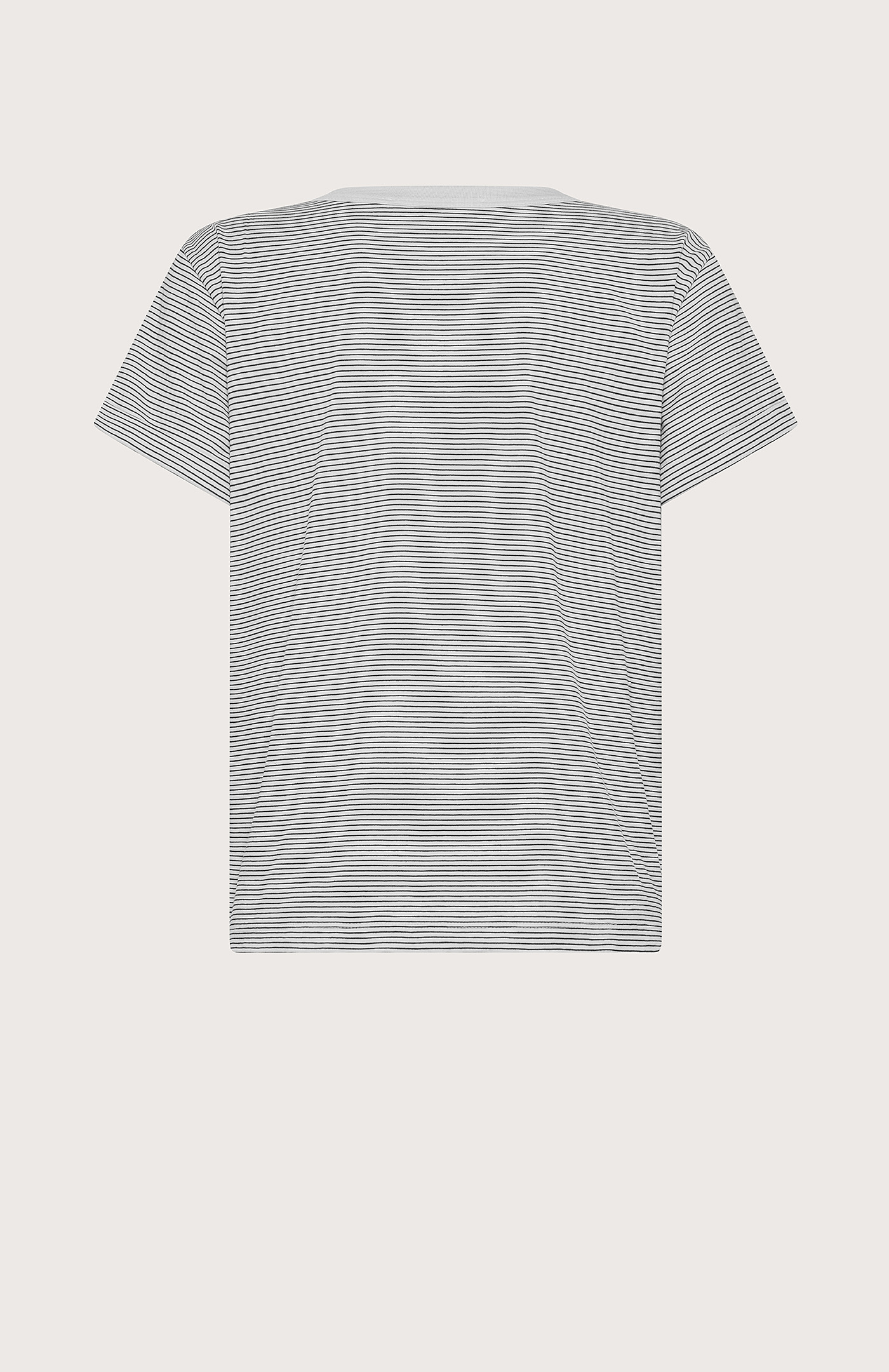 Ribbed jersey crewneck T-shirt | Seventy Venezia