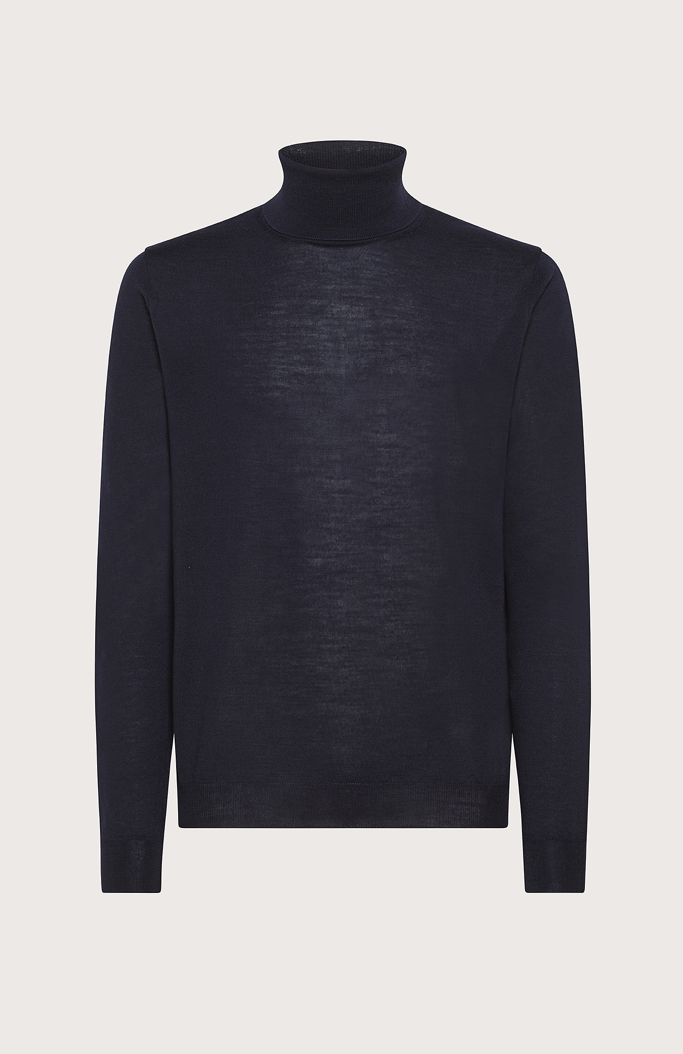 Plain Wool Roll-Neck Sweater