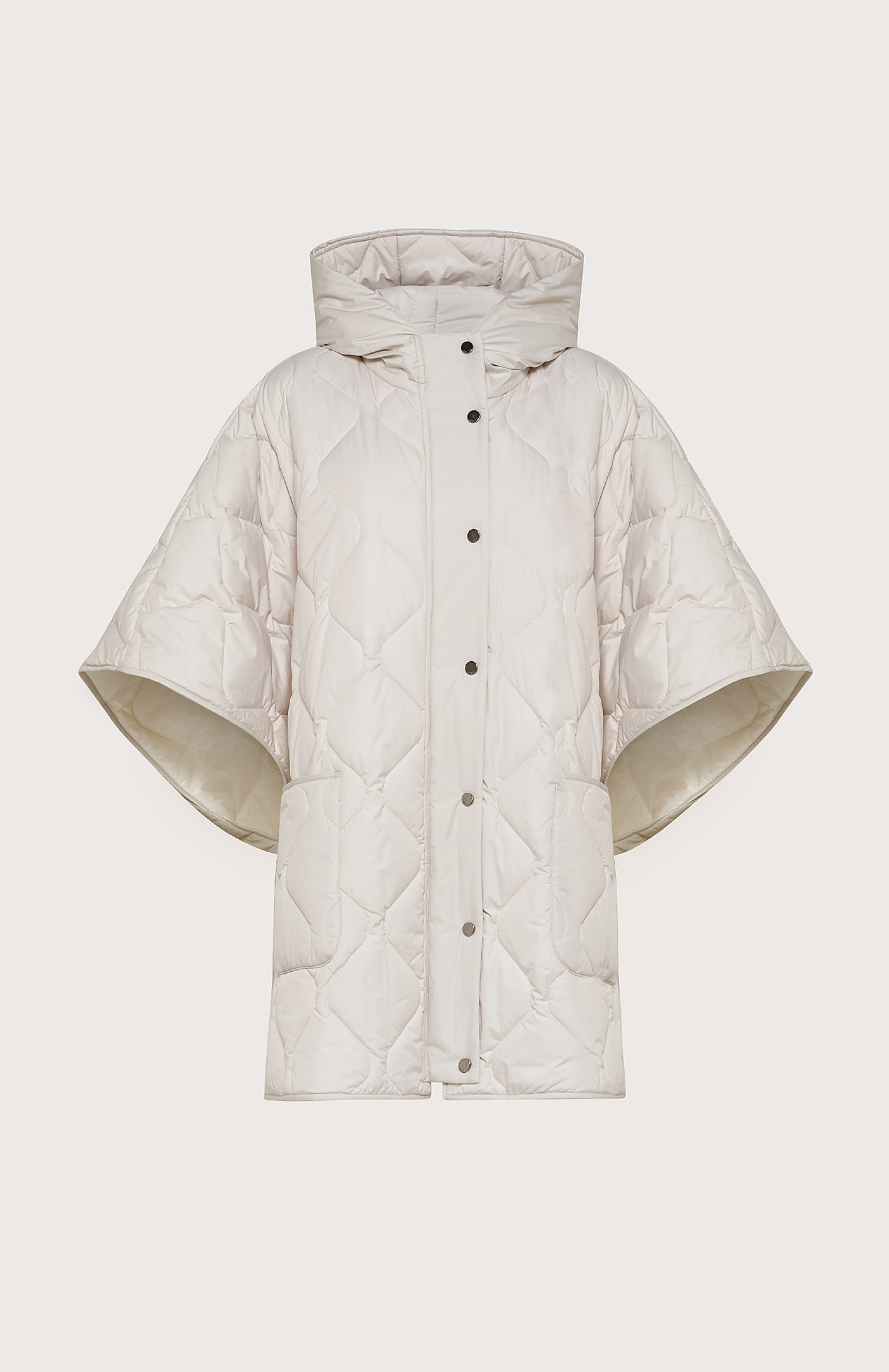Quilted poncho - Col. White | Seventy®