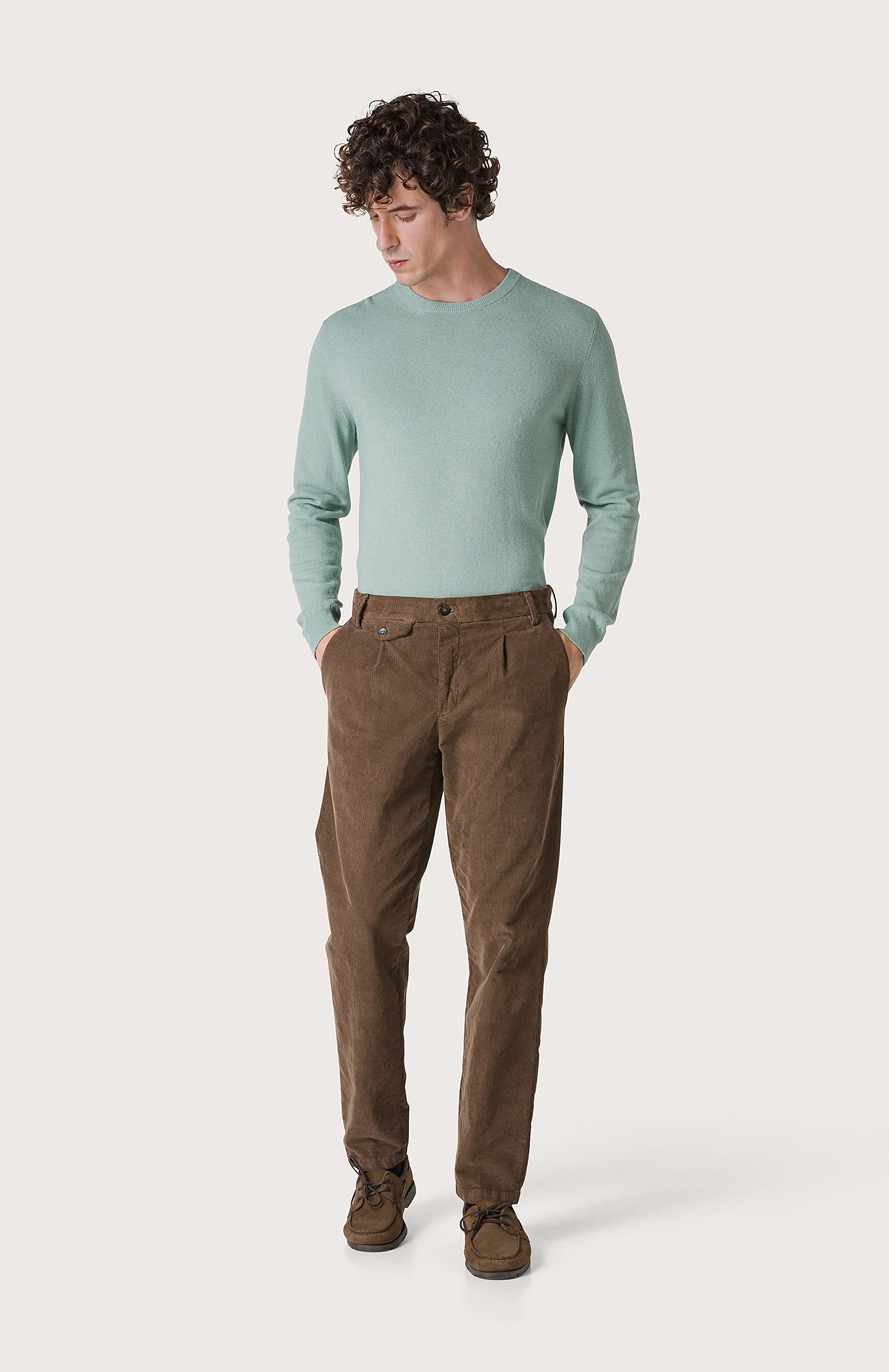 Low-crotch trousers - Col. Brown | Seventy®