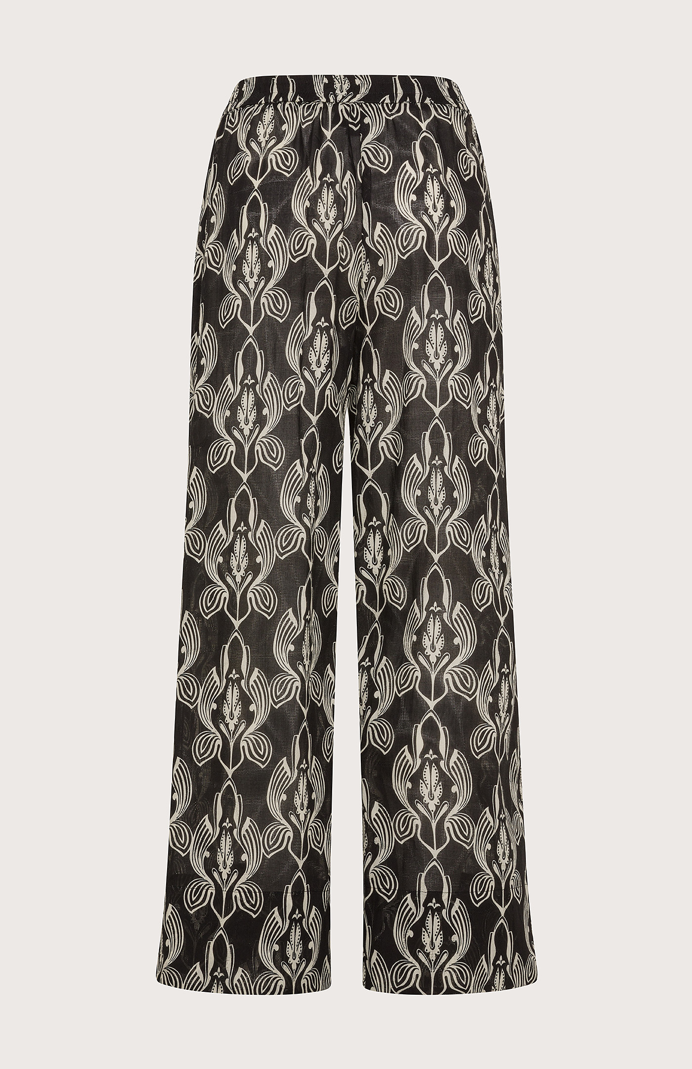 EcoVero palazzo trousers with an elasticated waistband, Carlotta in Blue |  GERRY WEBER