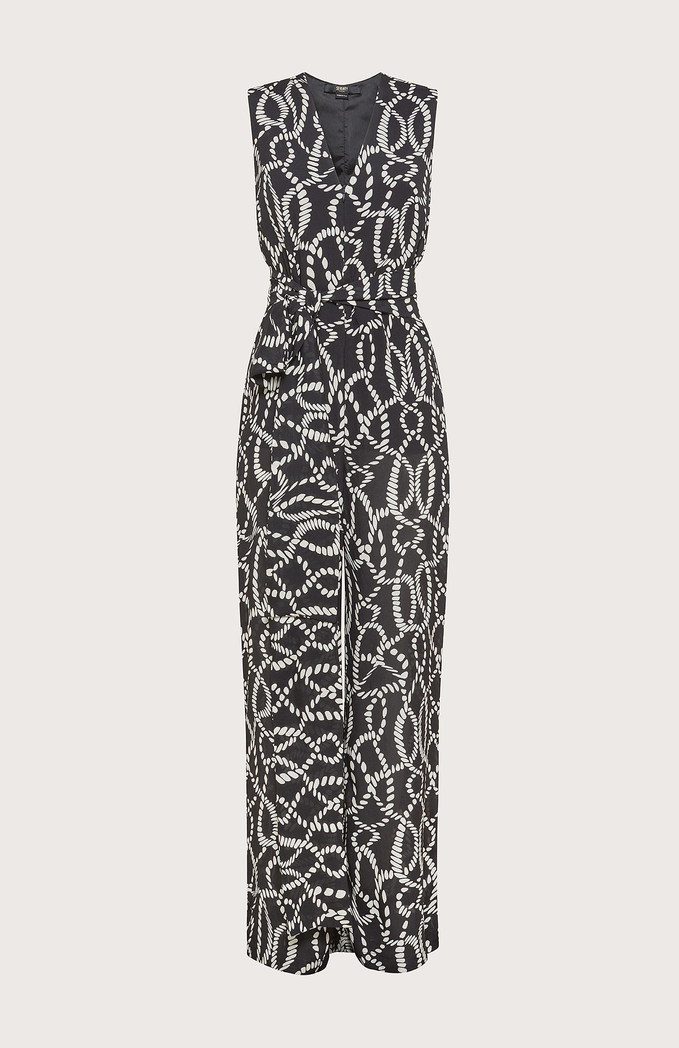 オープンセール 福袋 Printed viscose overall jumpsuit with adjustable neckline ルアー・フライ