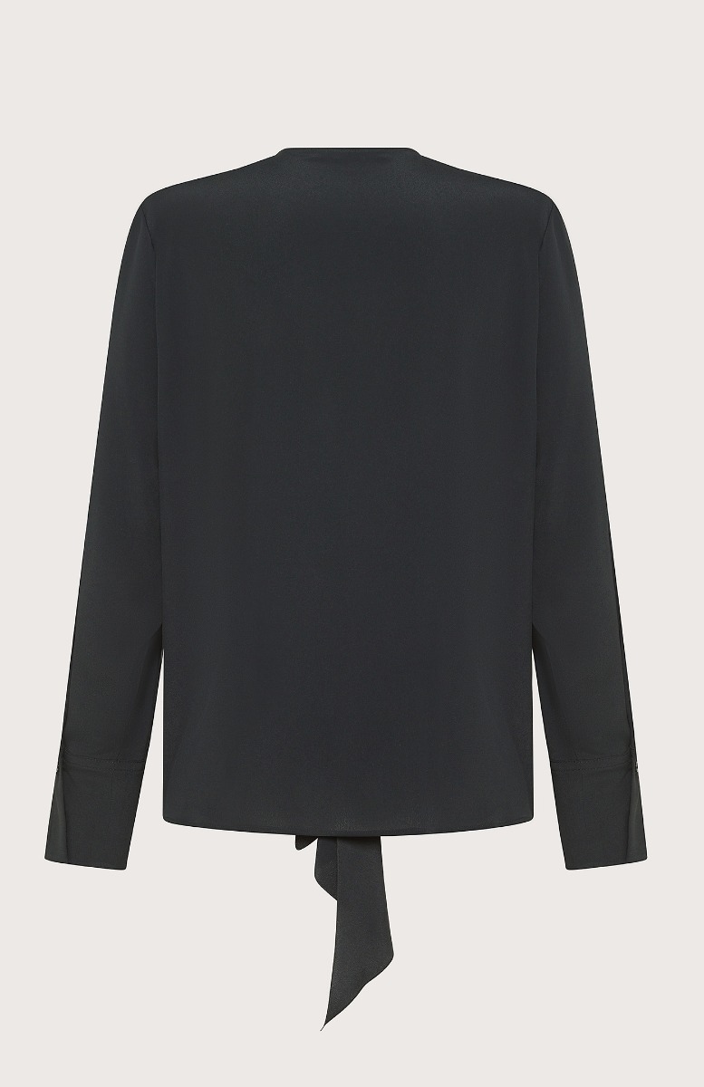 Solid-coloured shirt with front frills | Seventy Venezia