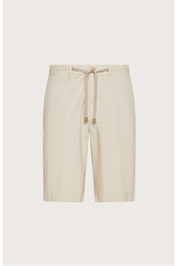 Stretch cotton poplin Bermuda shorts | Seventy Venezia