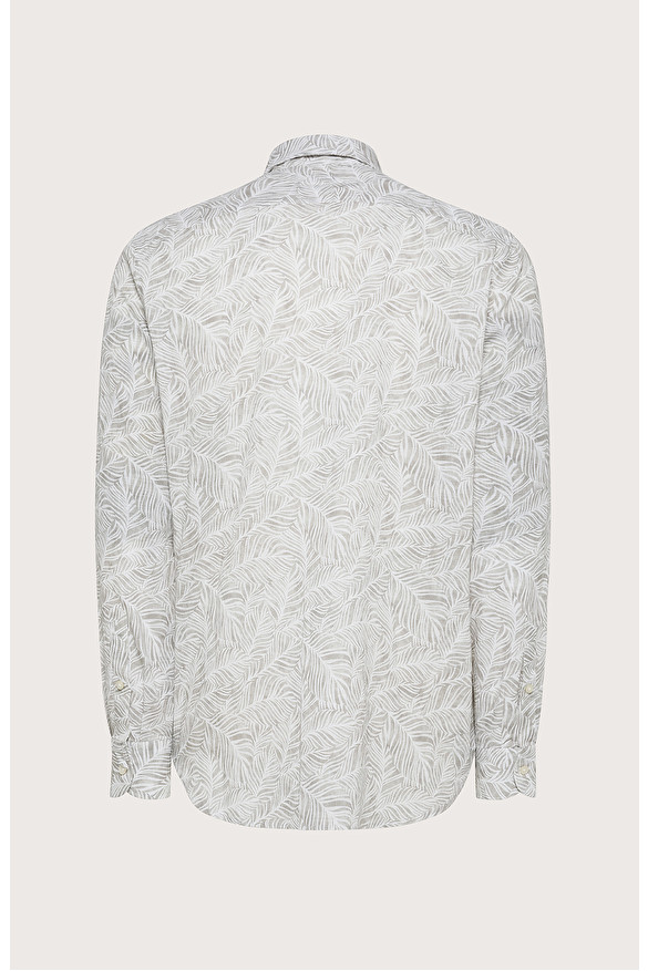 Regular fit shirt made of muslin with print -  | Seventy Venezia