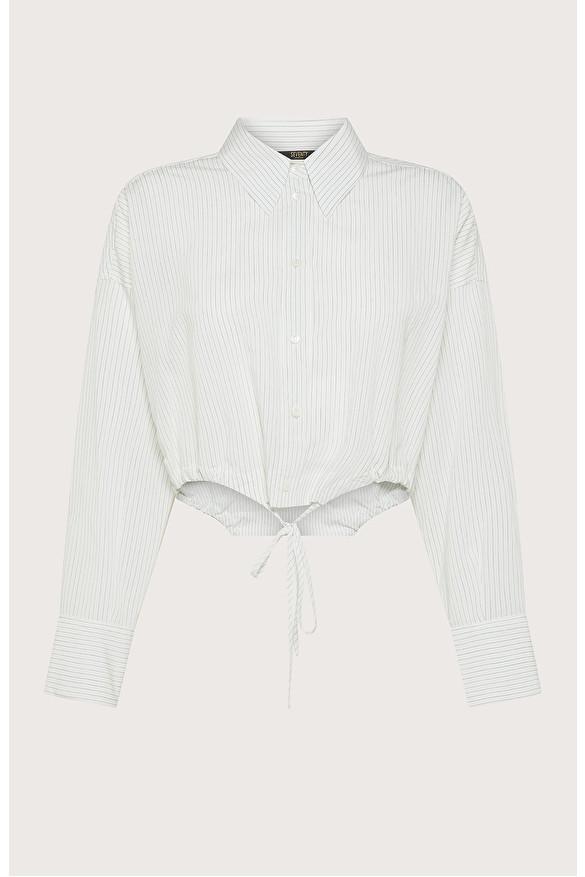 Striped cropped shirt | Seventy Venezia