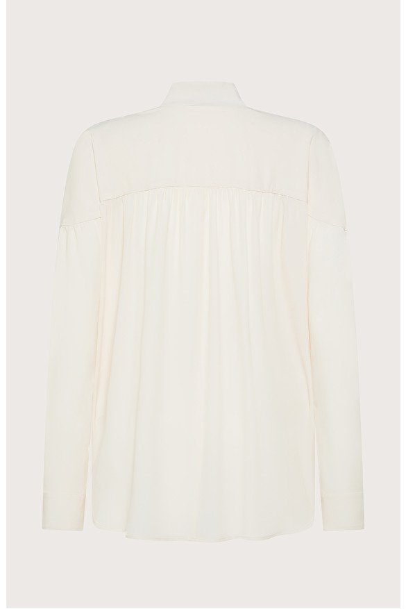 Loose shirt in silk-blend crêpe | Seventy Venezia