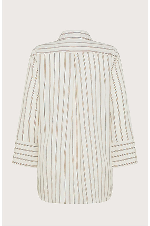 Long shirt with pinstripe multi-stripe -  | Seventy Venezia