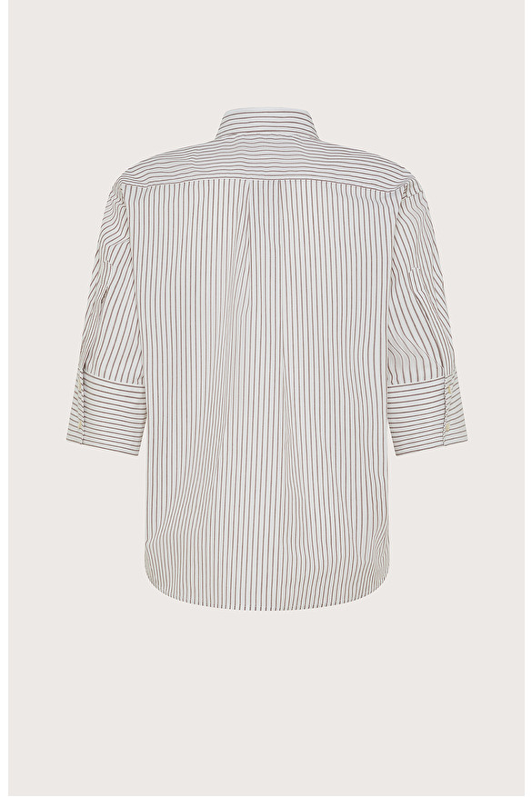 Striped cotton shirt -  | Seventy Venezia
