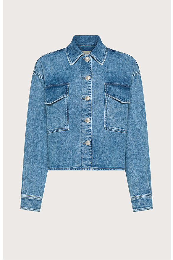 Giubbino corto in denim washed -  | Seventy Venezia