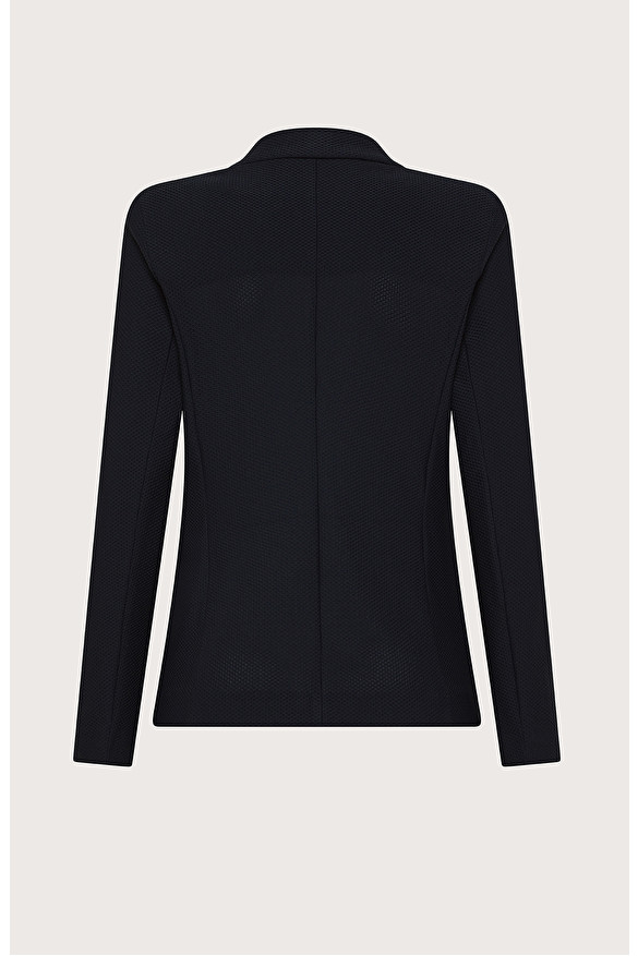 Slim-fit single-breasted jacket in honeycomb bi-stretch technical fabric | Seventy Venezia