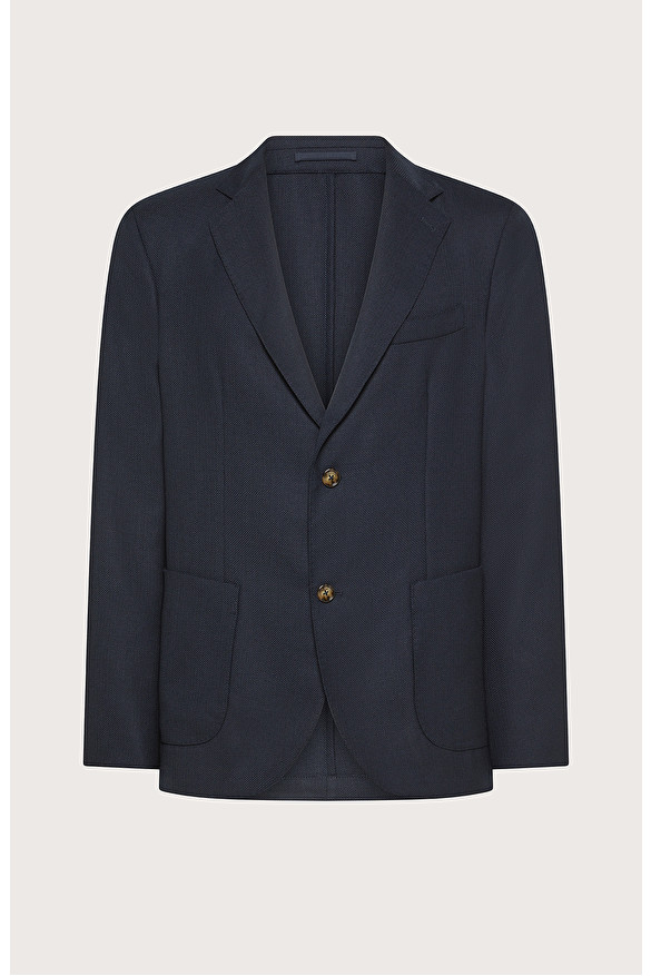 Giacca decostruita monopetto regular fit in misto lana armaturata -  | Seventy Venezia