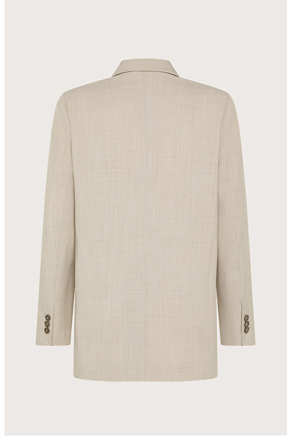 Oversized jacket in cool stretch melange -  | Seventy Venezia