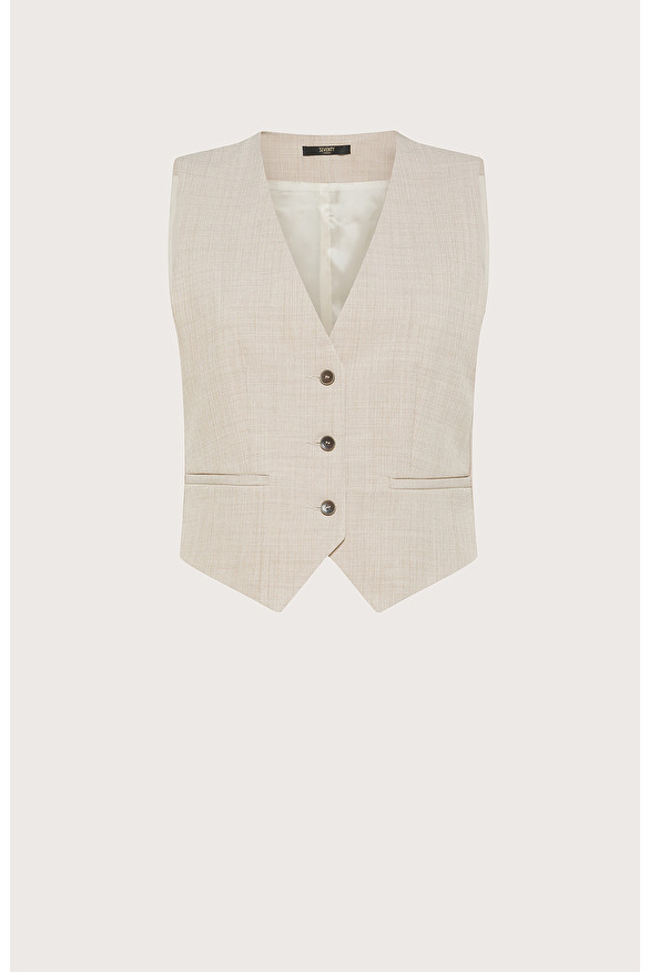 Tailored vest in fresh melange -  | Seventy Venezia