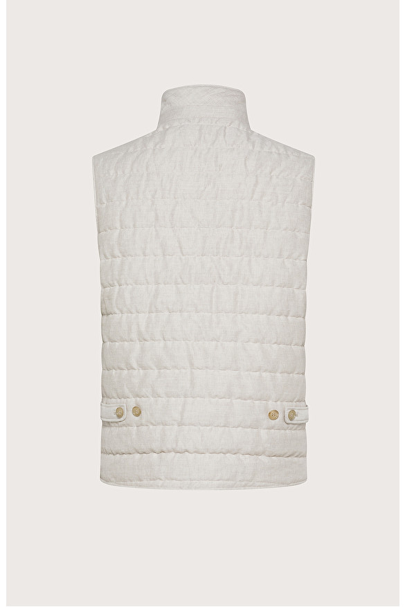Gilet imbottito in cotone/lino -  | Seventy Venezia