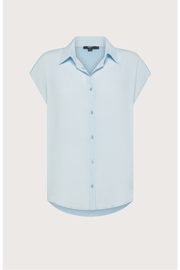 Camicia smanicata in jersey e crêpe misto seta -  | Seventy Venezia