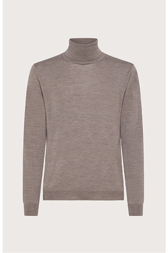 Classic single-knit sweater - Col. Neutral | Seventy®