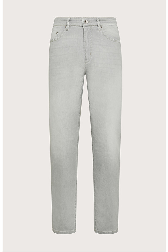 Five-pocket trousers in grey denim | Seventy Venezia