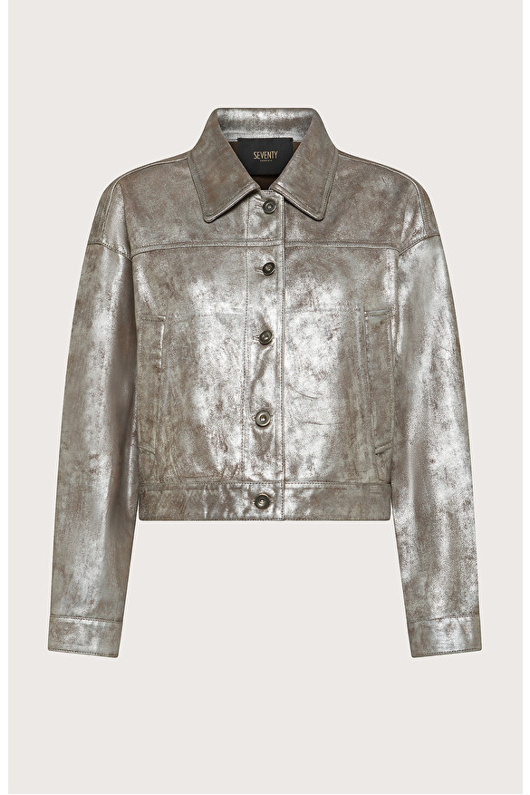 Raw-cut suede jacket Kaki | Seventy® Raw-cut suede jacket Kaki | Seventy®