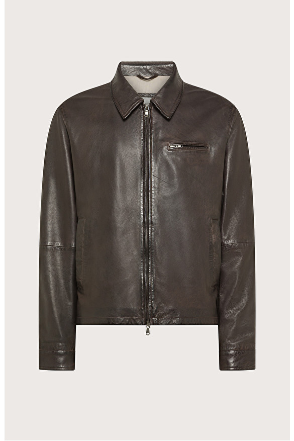 Jacket in treated light nappa leather -  | Seventy Venezia