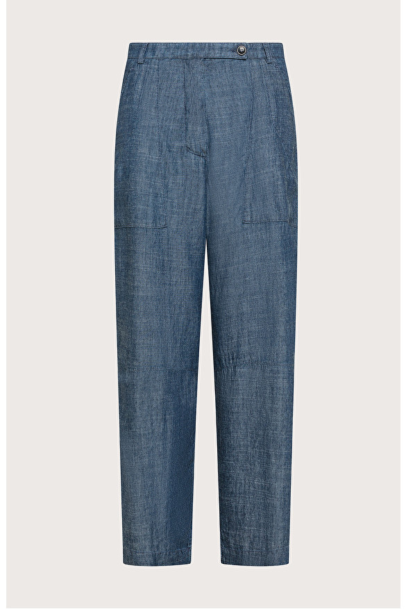 Fatigue trousers in fluid denim -  | Seventy Venezia