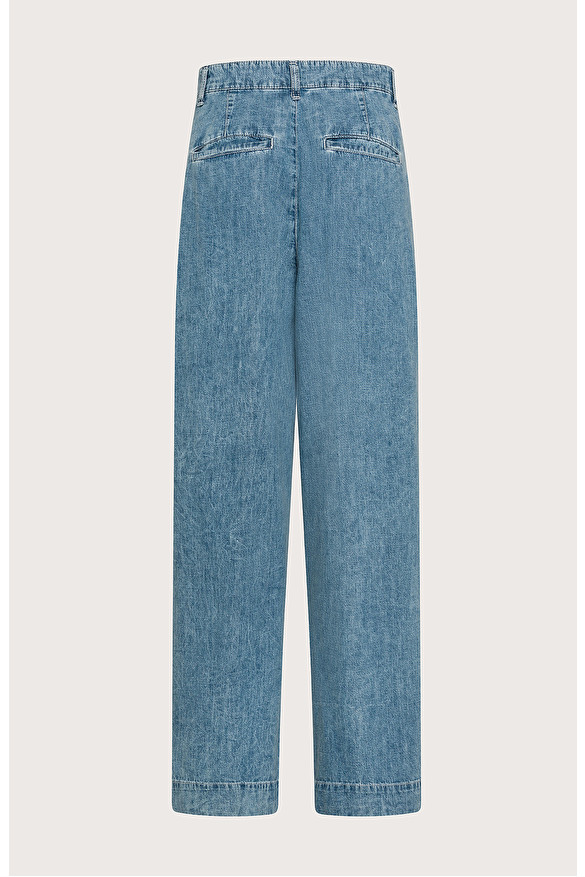 Pantalone lungo con pinces in denim leggero washed -  | Seventy Venezia