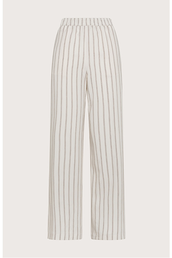 Long elasticated trousers in multi-stripe pinstripe -  | Seventy Venezia