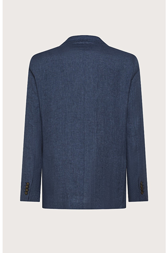 Giacca monopetto regular fit in lino délavé -  | Seventy Venezia