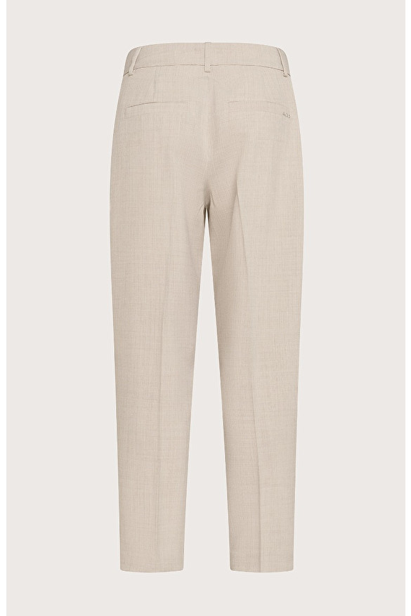 Ankle-length carrot trousers in cool melange poly -  | Seventy Venezia