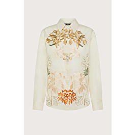 Organza shirt with floral embroidery | Seventy Venezia