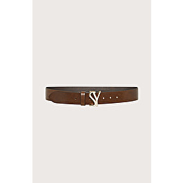 Leather belt with logo | Seventy Venezia