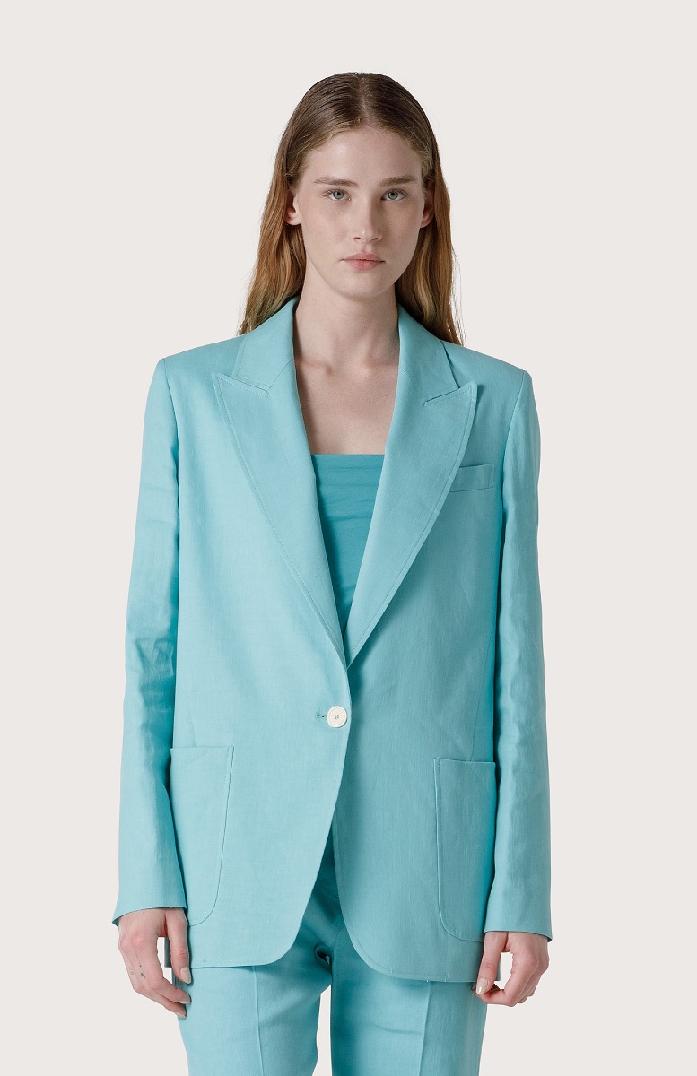 Tightly-knitted fabric jacket - Col. Green | Seventy®